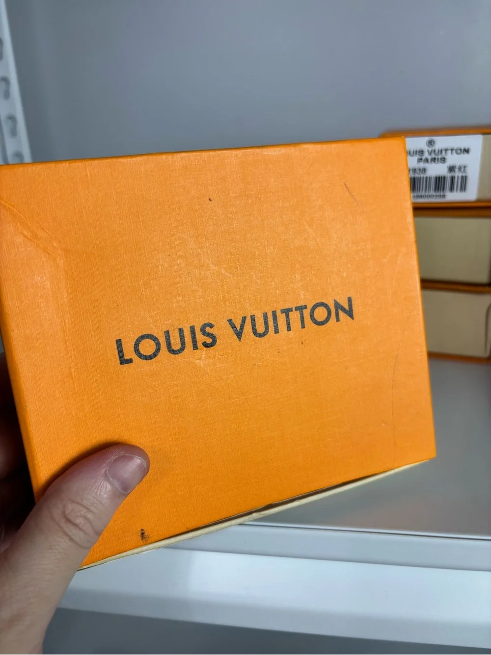 9 Luggage Boxes on Shelf